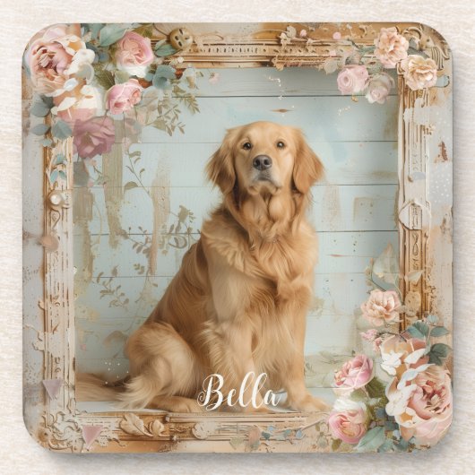 Dog Mom Besties Labrador  コースター (正面)