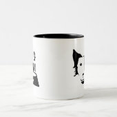 Dog Mom Coffee Mug ツートーンマグカップ (中央)