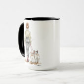 Dog Mom Coffee Mug | Stylish Dog Walker Fashion マグカップ (正面左)