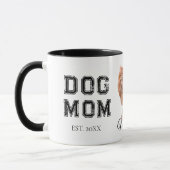 Dog Mom Custom Dog Photo マグカップ (左)