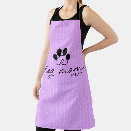 dog mom customizable エプロン (インサイチュ)
