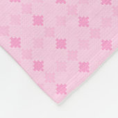  dog mom customizable baby pink フリースブランケット (角)
