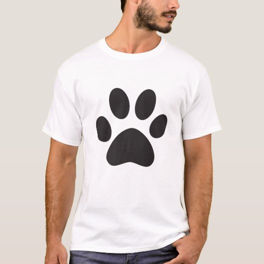 Dog Mom Dad Puppy Love Dogs Paw Print Tシャツ (正面)