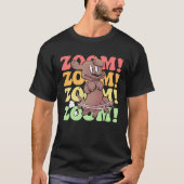 Dog Mom Dad Zoomies Dog Tシャツ (正面)