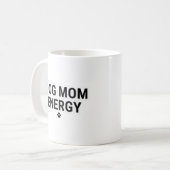 Dog Mom Energy Mug コーヒーマグカップ (正面左)