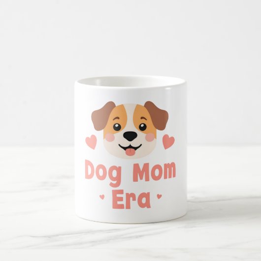 Dog Mom Era Funny Pet Design コーヒーマグカップ (中央)