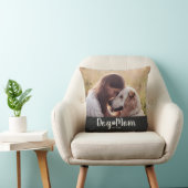 Dog Mom Established スクリプト写真 クッション (椅子)