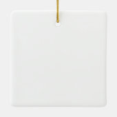 Dog Mom Established スクリプト写真 セラミックオーナメント (裏面)