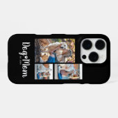 Dog Mom Established スクリプト ブラック 3 写真 iPhoneケース (裏面横)