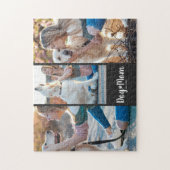 Dog Mom Established Modern Script Black 3 Photo  ジグソーパズル (縦)