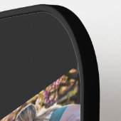 Dog Mom Established Modern Script Black 3 Photo  ピックルボールラケット (左詳細)