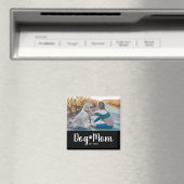 Dog Mom Established Photo Gift Magnet マグネット (インサイチュ (食洗機))