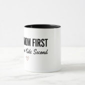 Dog Mom First Human Kids Second Mug  マグカップ (中央)