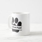 Dog Mom Fuel Mug コーヒーマグカップ (正面左)
