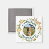 Dog Mom Gift – Floral Botanical Pet Lover Magnet マグネット (正面/裏面)