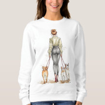 Dog Mom Girl Boss Sweatshirt | Urban Chic Dog Walk