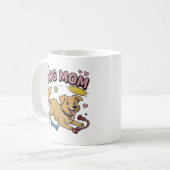 Dog Mom Golden Retriever Comic コーヒーマグカップ (正面左)