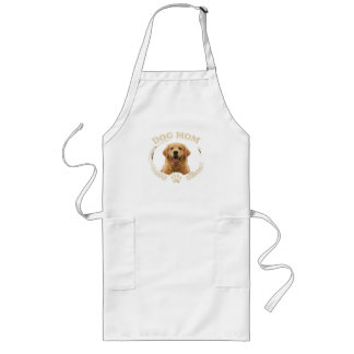 Dog Mom — Golden Retriever Portrait Tee ロングエプロン