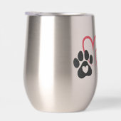 Dog Mom Heart Paws Art | Rescue Mama Dogs Lover (右面)