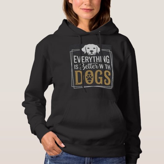 Dog Mom Hoodie パーカ (正面)