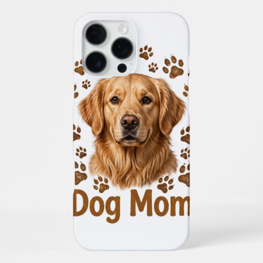 Dog Mom iPhone 16 Pro Max カー iPhoneケース (裏面)