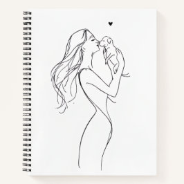 Dog Mom Journal Notebook Minimalist Pet Lover ノートブック