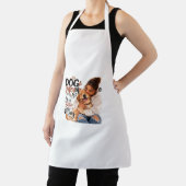 Dog Mom Kitchen Apron – Cute Dog Lover Cooking Apr エプロン (インサイチュ)