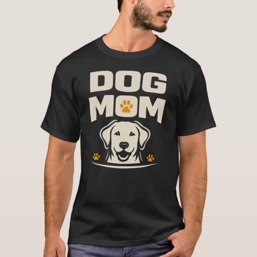 Dog Mom Labrador Design Shirt | Modern Pet Lover  Tシャツ (正面)