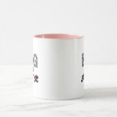 Dog Mom Leopard Heart Mug -Mom Lover Gift  マグカップ (中央)