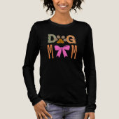Dog Mom Leopard Paw Print/ Cute Dog Lover Apparel  トライブレンドＴシャツ (正面)