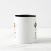 Dog Mom Leopard Print Paw Design/Leopard Dog Mom マグカップ (中央)