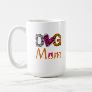 Dog Mom Leopard Print/Trending Dog  Lover Gift コーヒーマグカップ