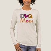 Dog Mom Leopard Print /Trending Dog Lover Gift トライブレンドＴシャツ (正面)