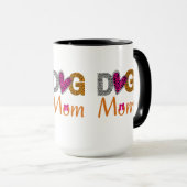 Dog Mom Leopard Print/Trending Dog Lover Gift マグカップ (正面右)