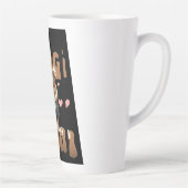 Dog Mom Mug – Custom Name Option – Coffee Cup Gift カフェラテマグ (右)