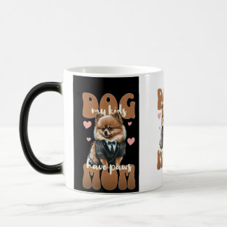 Dog Mom Mug – “Life is Better With Dogs” Inspirati モーフィングマグカップ