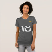 Dog Mom Paw Heart T-Shirt – Minimal Pet Lover Gift Tシャツ (正面フル)