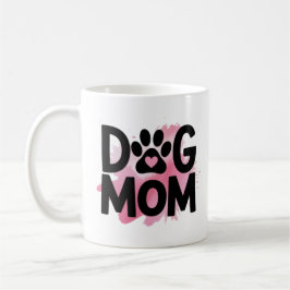 Dog Mom Paw Print Heart Coffee Mug Dog Lover Gift コーヒーマグカップ