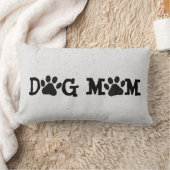 DOG MOM Pawprints水玉模様 ランバークッション (ブランケット)