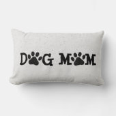 DOG MOM Pawprints水玉模様 ランバークッション (正面)