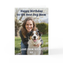 Dog Mom Personalized Pet Photo Happy Birthday