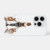 Dog Mom Phone Case | Girl Boss Dog Walker Fashion  iPhoneケース (裏面横)