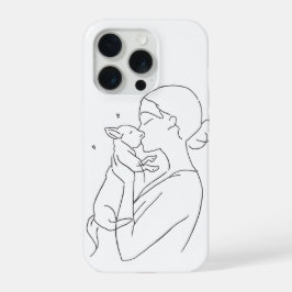 Dog Mom Phone Case Minimalist Pet Lover iPhone 15 Proケース