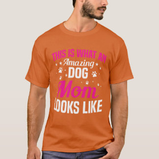 Dog Mom Saying friends friends Tシャツ
