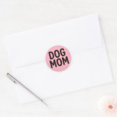 Dog Mom Sticker – Cute Dog Lover Decal ラウンドシール (封筒)