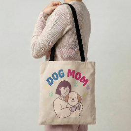Dog Mom Tote Bag Funny Dog Lover Gift Dog Mama トートバッグ