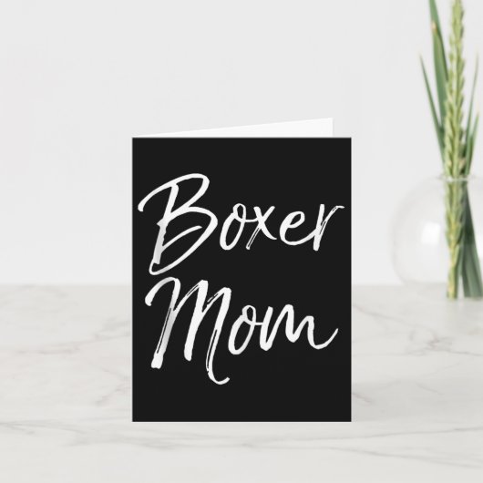 Dog Mother Gift Boxing Mother's Day Quote Cute Box カード (正面)