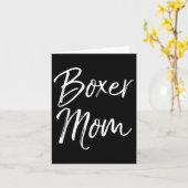 Dog Mother Gift Boxing Mother's Day Quote Cute Box カード (黄色い花)