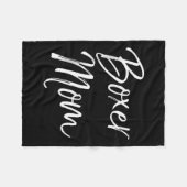 Dog Mother Gift Boxing Mother's Day Quote Cute Box フリースブランケット (正面(横))