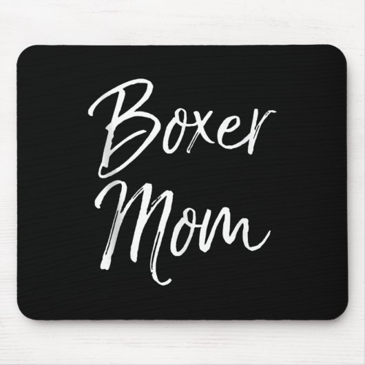 Dog Mother Gift Boxing Mother's Day Quote Cute Box マウスパッド (正面)